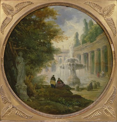 Fontein in een park, c.1762-65 door Hubert Robert